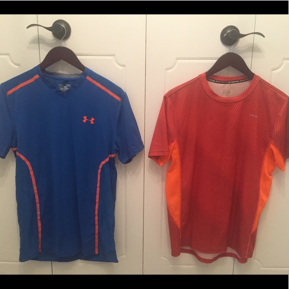 2 Men’s work-our shirts/Under Armour and Hind Med
